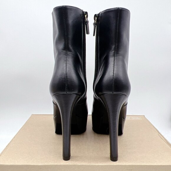 STUART WEITZMAN 121MM Ave 130 Platform High Heel Ankle Boots Black Leather US 7 - Picture 6 of 11